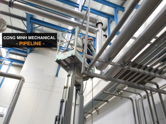 Thi công đường ống kết nối