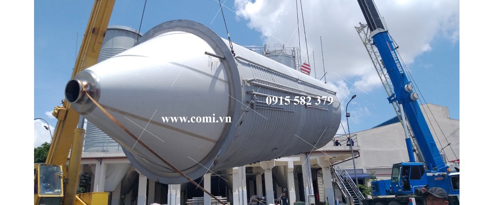 Bia Sài Gòn Miền Tây - Lắp đặt tank lên men